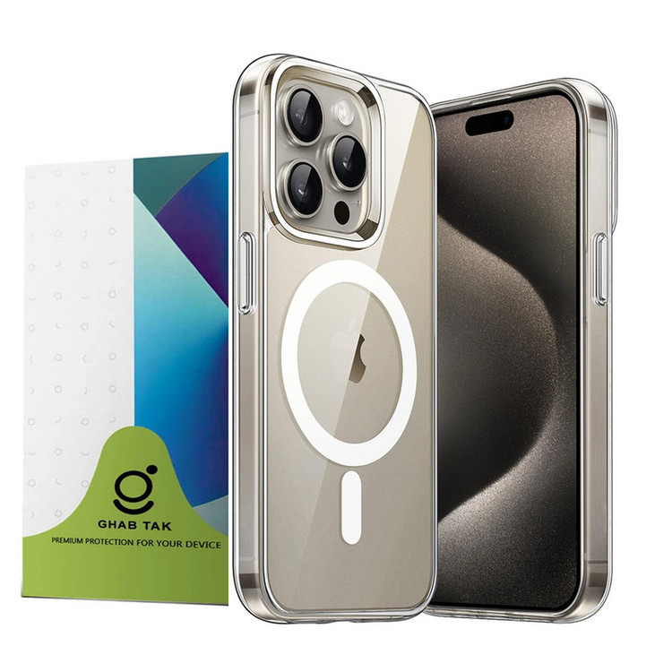 کاور قاب تک مدل مگ سیف magsafe مناسب برای گوشی موبایل اپل iPhone 15 Pro Max