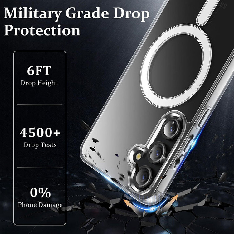 کاور مسیر مدل Clear Magnetic Magsafe مناسب برای گوشی موبایل سامسونگ Galaxy A55