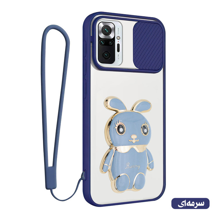 کاور اسپارتان مدل Camshield Bunny Opn مناسب برای گوشی موبایل شیائومی Redmi Note 10 Pro / Note 10 Pro Max به همراه بند نگهدارنده