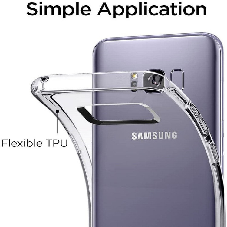 کاور مدل Clear TPU مناسب برای گوشی موبایل سامسونگ Galaxy S8