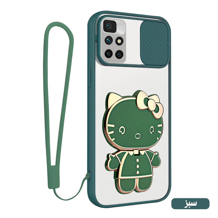 کاور اسپارتان مدل Camshield Kitty مناسب برای گوشی موبایل شیائومی Redmi 10 2022 / Redmi 10 Prime