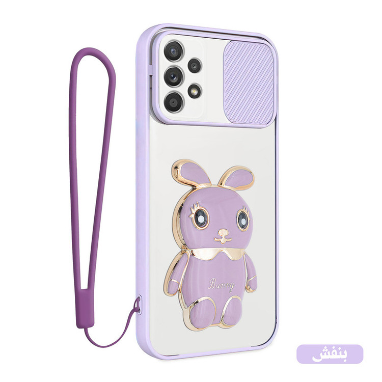 کاور اسپارتان مدل Camshield Bunny مناسب برای گوشی موبایل سامسونگ Galaxy A33 به همراه بند نگهدارنده