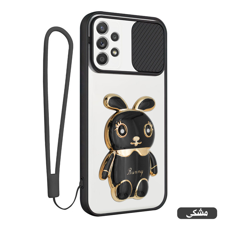 کاور اسپارتان مدل Camshield Bunny مناسب برای گوشی موبایل سامسونگ Galaxy A33 به همراه بند نگهدارنده