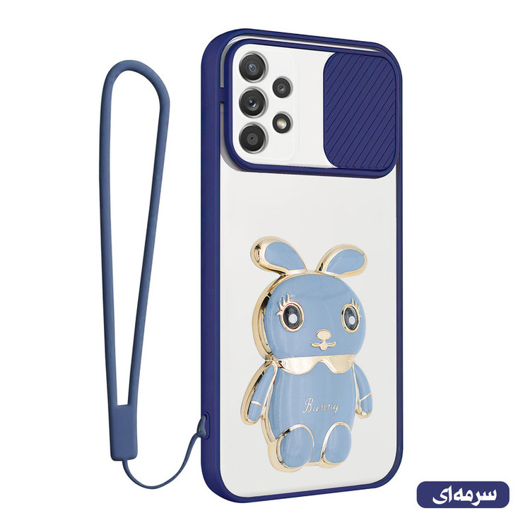 کاور اسپارتان مدل Camshield Bunny مناسب برای گوشی موبایل سامسونگ Galaxy A33 به همراه بند نگهدارنده