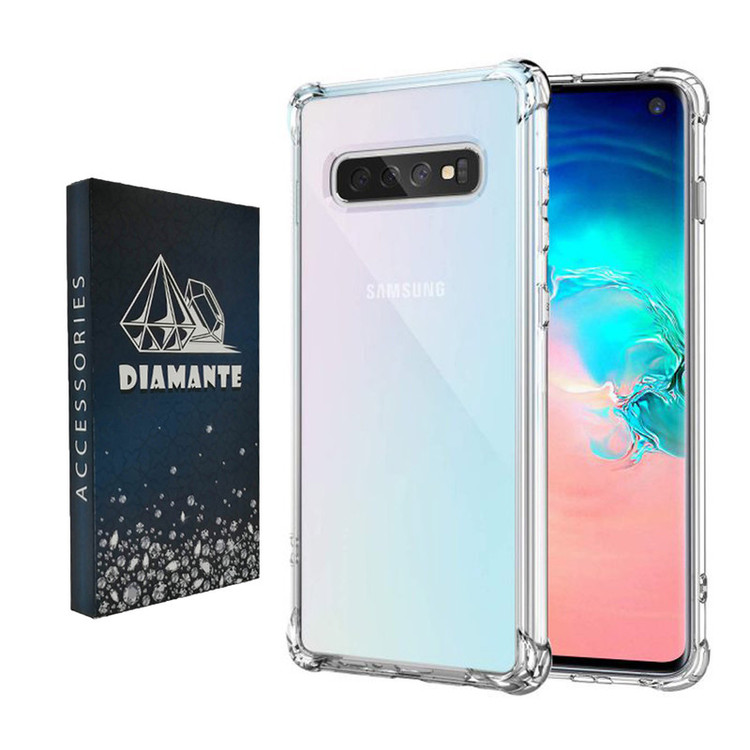 کاور دیامانته مدل Bianco Navy مناسب برای گوشی موبایل سامسونگ Galaxy S10 Plus