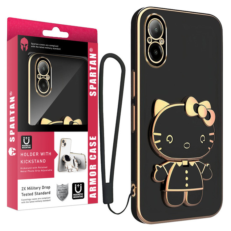 کاور اسپارتان مدل Kitty Strap مناسب برای گوشی موبایل ریلمی C67 4G به همراه بند