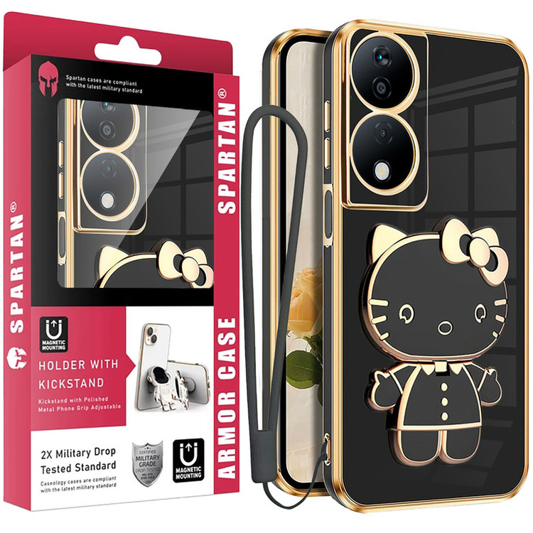 کاور اسپارتان مدل Kitty Strap مناسب برای گوشی موبایل آنر X7B به همراه بندآویز