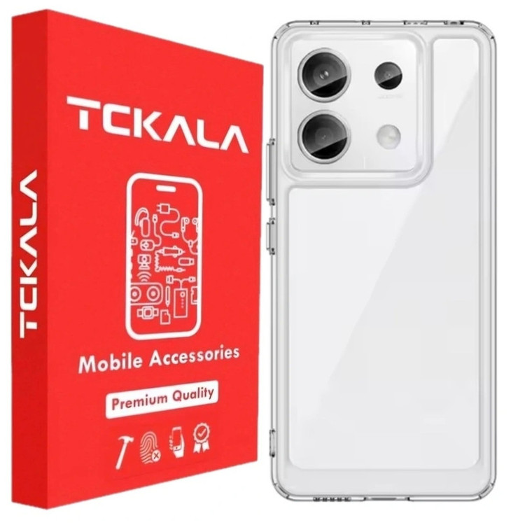 کاور تیسیکالا مدل شفاف مناسب برای گوشی موبایل شیائومی Redmi Note 14s