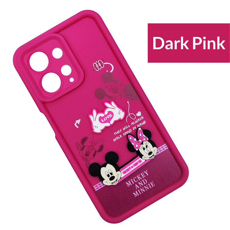 کاور موفی مدل Silicone Puffer Minni Mouse Strap مناسب برای گوشی موبایل شیائومی Redmi Note 12 4G به همراه بند
