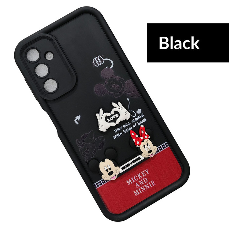 کاور موفی مدل Silicone Puffer Minni Mouse Strap مناسب برای گوشی موبایل سامسونگ Galaxy A05S به همراه بند