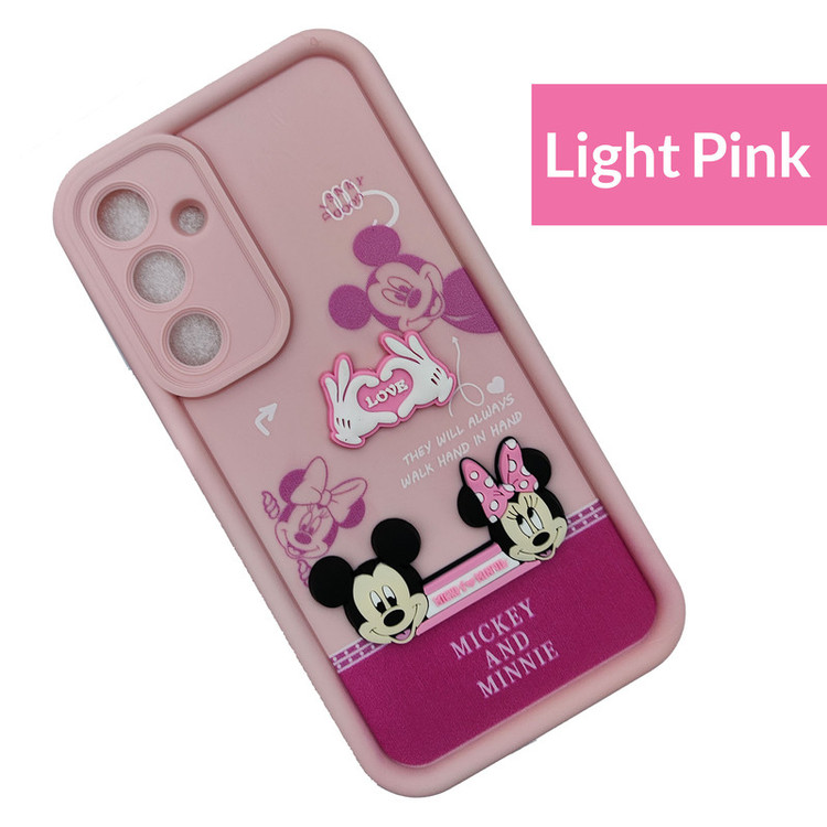 کاور موفی مدل Silicone Puffer Minni Mouse Strap مناسب برای گوشی موبایل سامسونگ Galaxy A05S به همراه بند