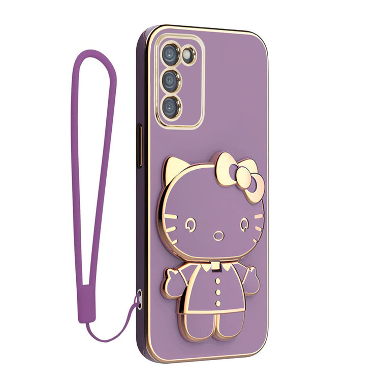 کاور اسپارتان مدل Kitty مناسب برای گوشی موبایل سامسونگ Galaxy M13 / M23 به همراه بند نگهدارنده