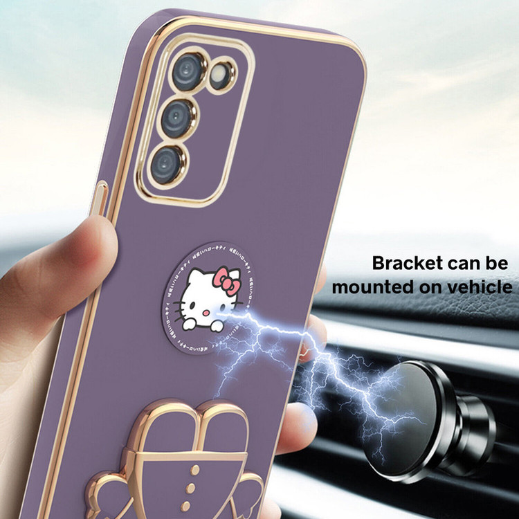 کاور اسپارتان مدل Kitty مناسب برای گوشی موبایل سامسونگ Galaxy M13 / M23 به همراه بند نگهدارنده