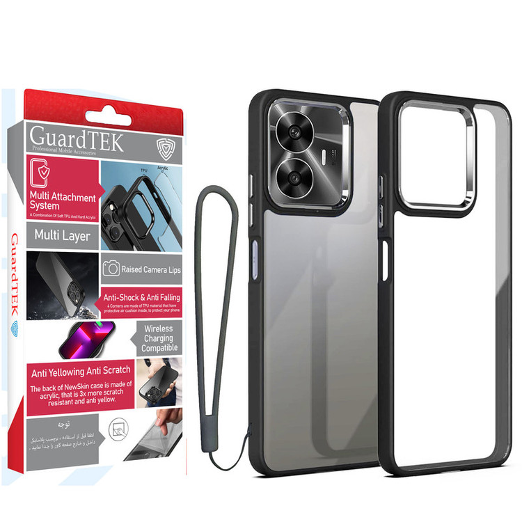 کاور گاردتک مدل New Skin Strap مناسب برای گوشی موبایل ریلمی Realme C55 به همراه بند
