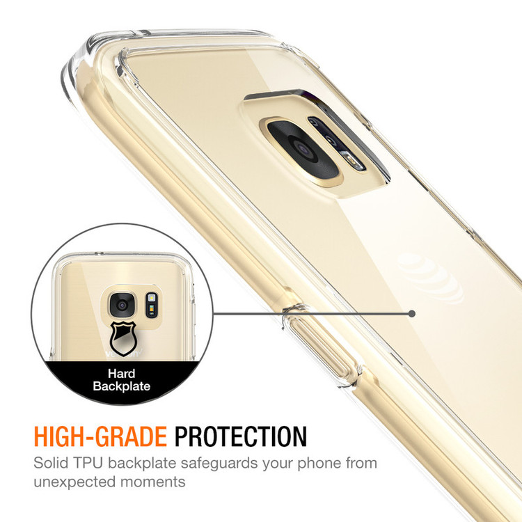 کاور مدل Clear TPU مناسب برای گوشی موبایل سامسونگ Galaxy S7 Edge