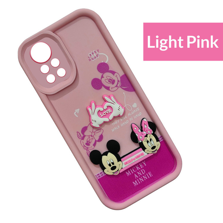 کاور موفی مدل Silicone Puffer Minni Mouse Strap مناسب برای گوشی موبایل شیائومی Redmi Note 12 Pro 4G / Note 11 Pro 4G به همراه بند