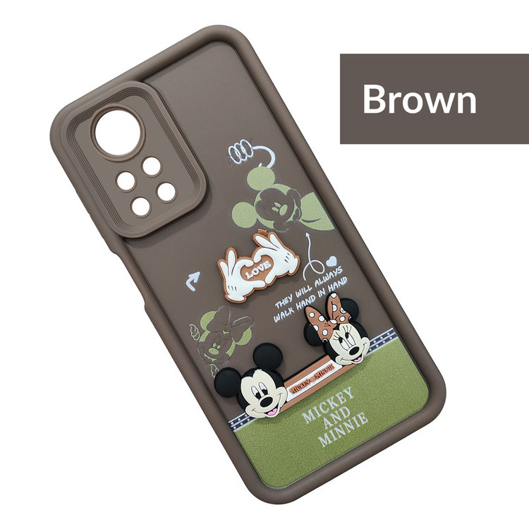 کاور موفی مدل Silicone Puffer Minni Mouse Strap مناسب برای گوشی موبایل شیائومی Redmi Note 12 Pro 4G / Note 11 Pro 4G به همراه بند