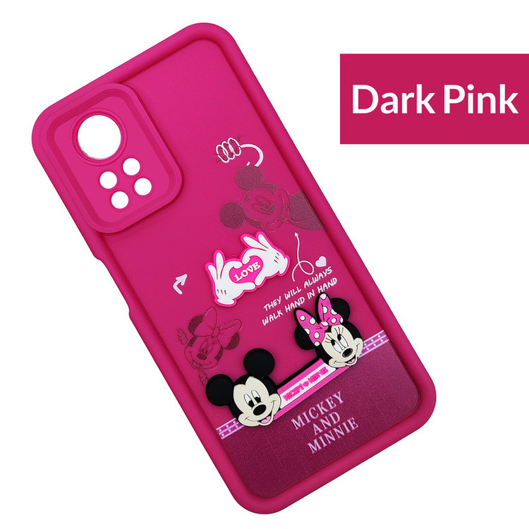 کاور موفی مدل Silicone Puffer Minni Mouse Strap مناسب برای گوشی موبایل شیائومی Redmi Note 12 Pro 4G / Note 11 Pro 4G به همراه بند