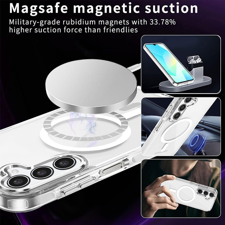 کاور مسیر مدل Clear Magnetic Magsafe مناسب برای گوشی موبایل سامسونگ Galaxy A16