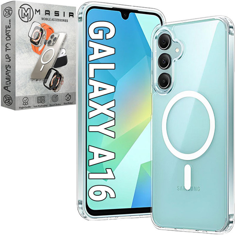 کاور مسیر مدل Clear Magnetic Magsafe مناسب برای گوشی موبایل سامسونگ Galaxy A16