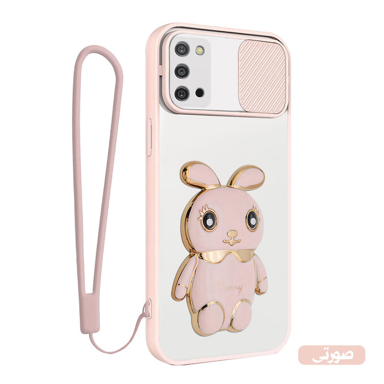 کاور اسپارتان مدل Camshield Bunny مناسب برای گوشی موبایل سامسونگ Galaxy A03s به همراه بند نگهدارنده
