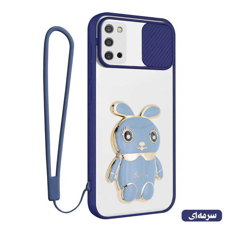 کاور اسپارتان مدل Camshield Bunny مناسب برای گوشی موبایل سامسونگ Galaxy A03s به همراه بند نگهدارنده