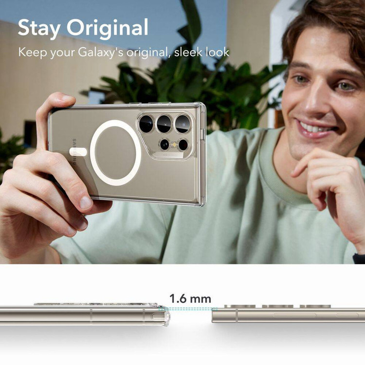 کاور بادی قاب مدل مگ سیف طرح Magsafe مناسب برای گوشی موبایل سامسونگ Galaxy S25 Ultra