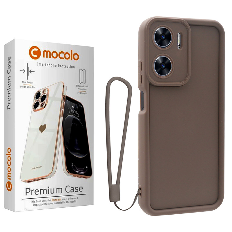 کاور موکولو مدل Silicone Puffer Strap مناسب برای گوشی موبایل شیائومی Redmi Note 11E/ Redmi 10 5G به همراه بند آویز