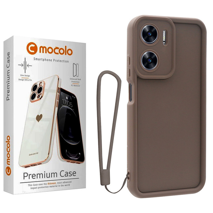 کاور موکولو مدل Silicone Puffer Strap مناسب برای گوشی موبایل شیائومی Redmi Note 11E/ Redmi 10 5G به همراه بند آویز