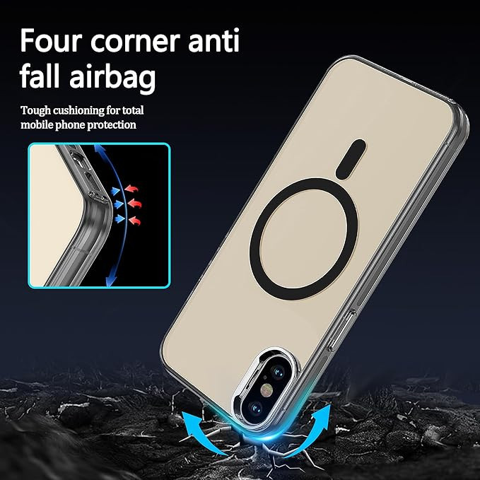 کاور موکولو مدل Clear Magsafe Strap مناسب برای گوشی موبایل اپل iPhone X/XS به همراه بند آویز