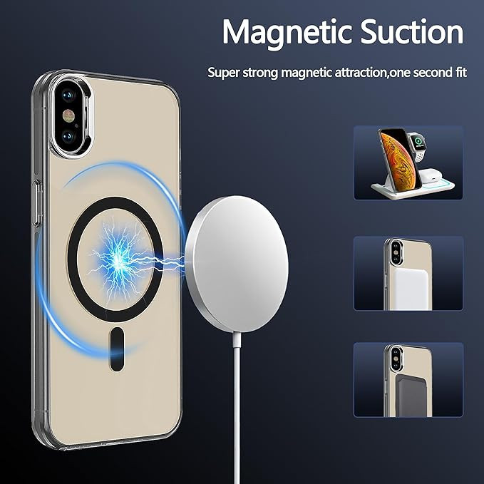 کاور موکولو مدل Clear Magsafe Strap مناسب برای گوشی موبایل اپل iPhone X/XS به همراه بند آویز