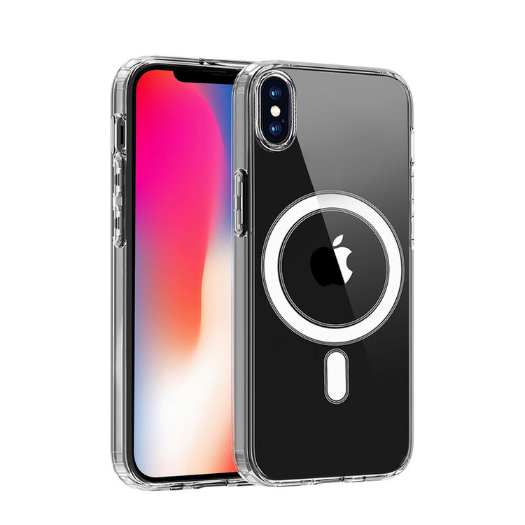 کاور موکولو مدل Clear Magsafe Strap مناسب برای گوشی موبایل اپل iPhone X/XS به همراه بند آویز