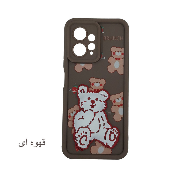 کاور لیمیا مدل سولید لنزدار طرح عروسکی برجسته مناسب برای گوشی موبایل شیائومی Redmi Note 12 4G