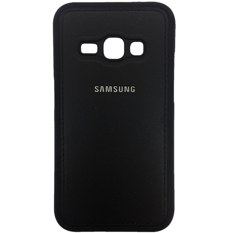 کاور ژله ای طرح چرم مناسب برای گوشی موبایل سامسونگ Galaxy J1 2016