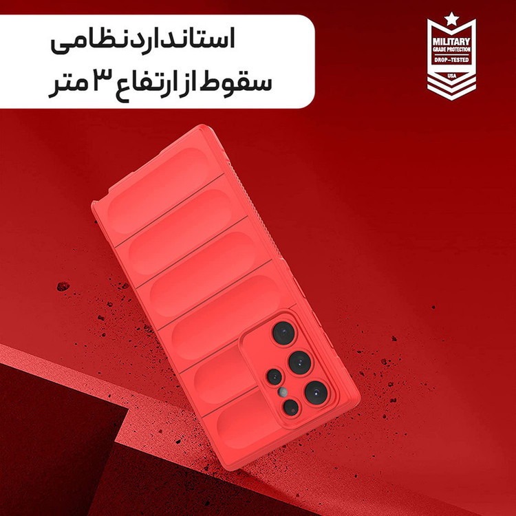 کاور آیرون من مدل Ultimate Protection مناسب برای گوشی موبایل سامسونگ GALAXY S22 ULTRA به همراه قلم لمسی