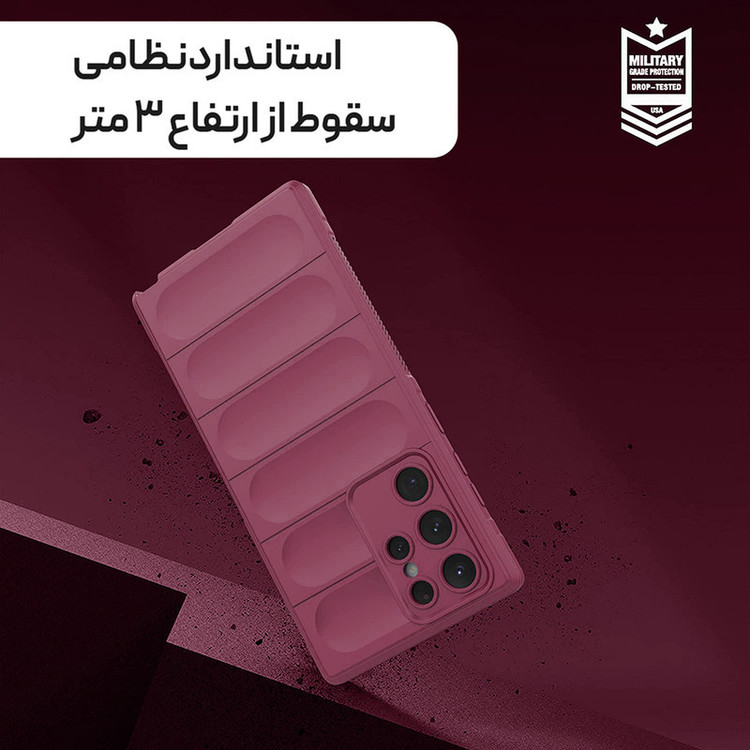 کاور آیرون من مدل Ultimate Protection مناسب برای گوشی موبایل سامسونگ GALAXY S22 ULTRA به همراه قلم لمسی