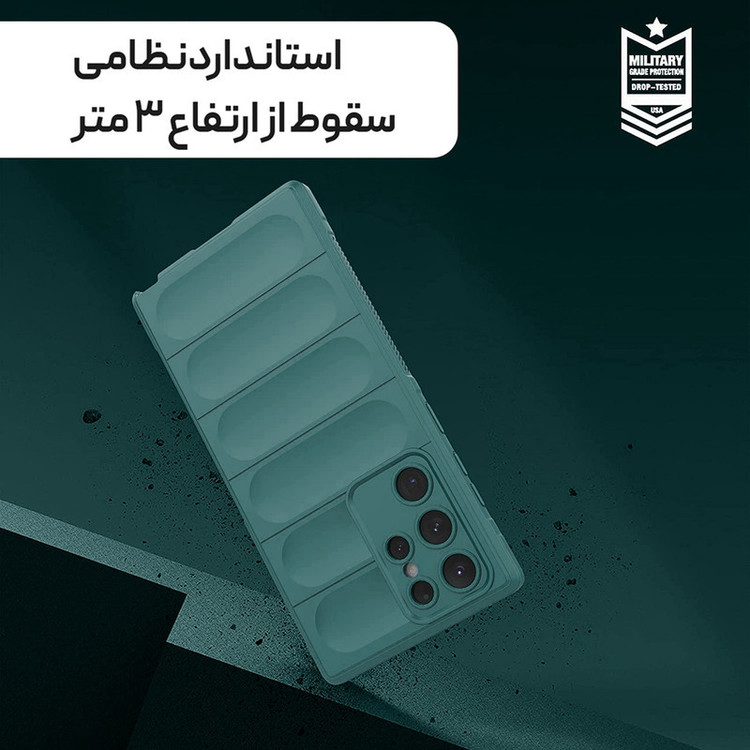 کاور آیرون من مدل Ultimate Protection مناسب برای گوشی موبایل سامسونگ GALAXY S22 ULTRA به همراه قلم لمسی
