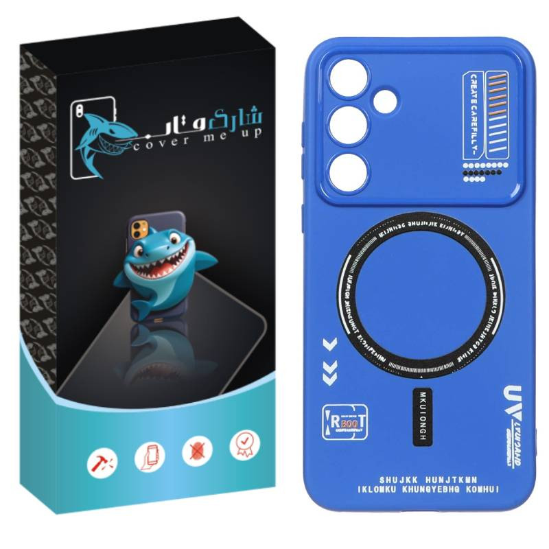 کاور شارک قاب مدل RT طرح مگ سیف مناسب برای گوشی موبایل سامسونگ Galaxy S23 Fe