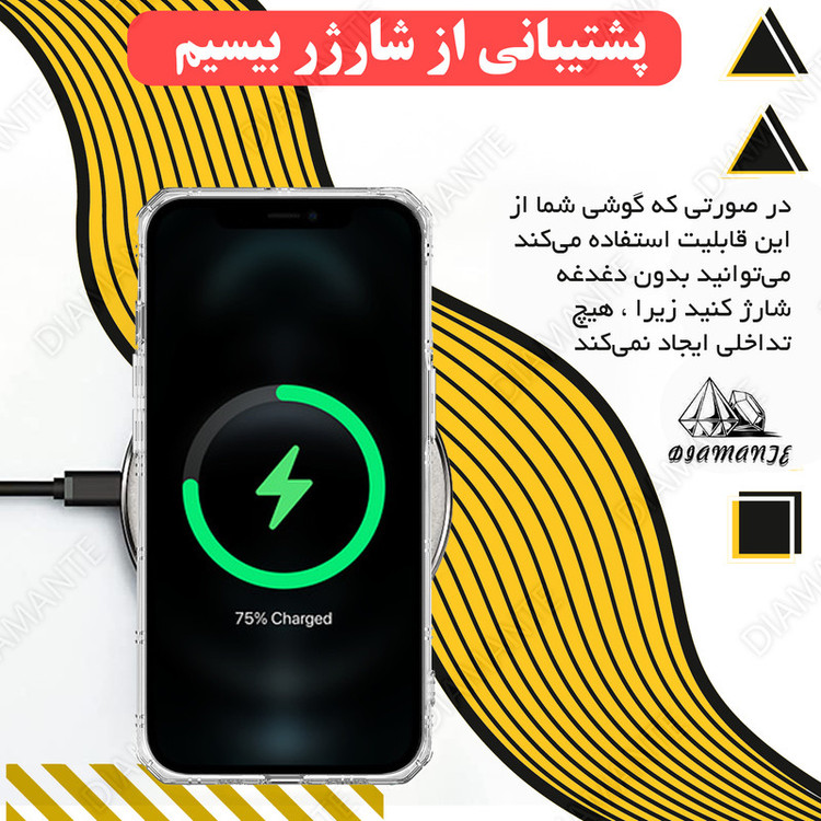 کاور دیامانته مدل Nahid Navy مناسب برای گوشی موبایل شیائومی Poco M3