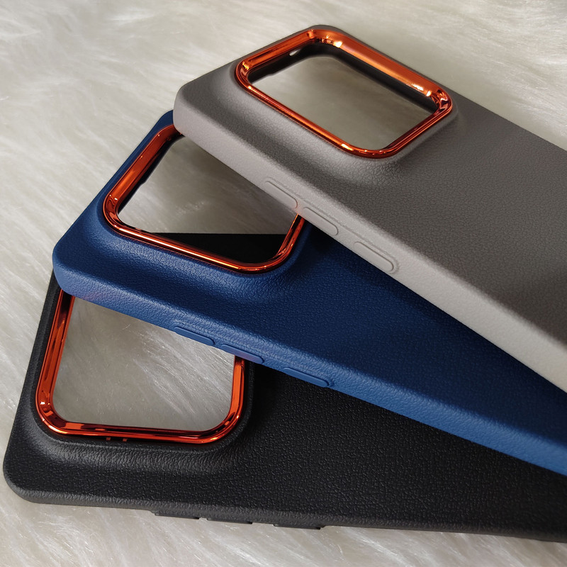 کاور یوریل مدل قاب Leather Design طرح چرمی مناسب برای گوشی موبایل شیائومی Redmi Note 14 Pro 4G \ Poco X7