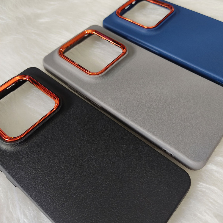 کاور یوریل مدل قاب Leather Design طرح چرمی مناسب برای گوشی موبایل شیائومی Redmi Note 14 Pro 4G \ Poco X7