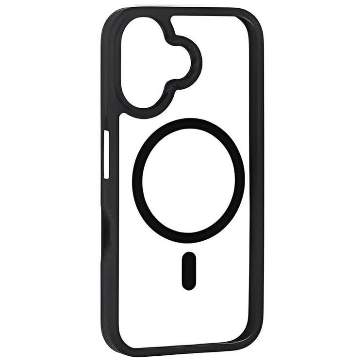 کاور مسیر مدل Clear Magnetic Black safe مناسب برای گوشی موبایل سامسونگ Galaxy A07