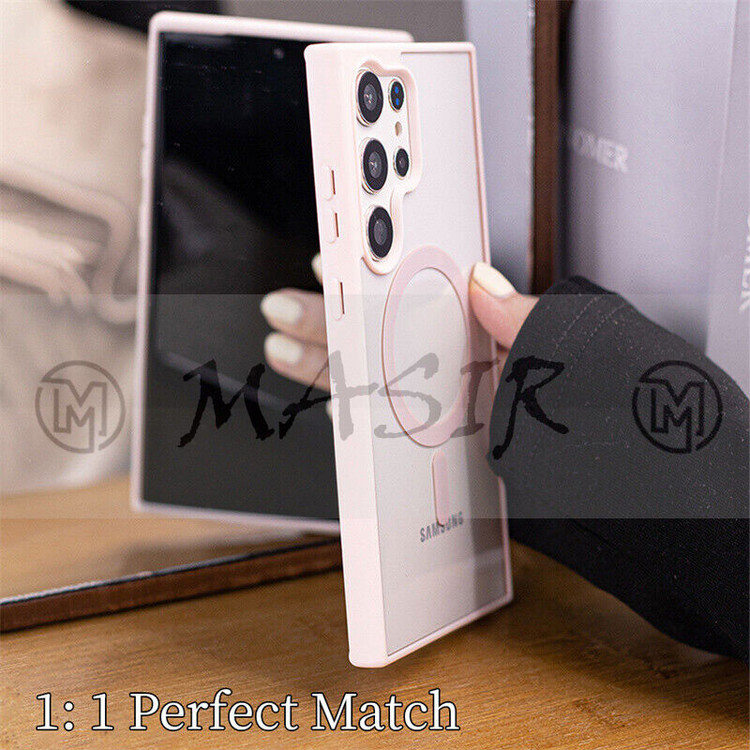 کاور مسیر مدل Silicone Magnetic Magsafe مناسب برای گوشی موبایل سامسونگ Galaxy S23 Ultra