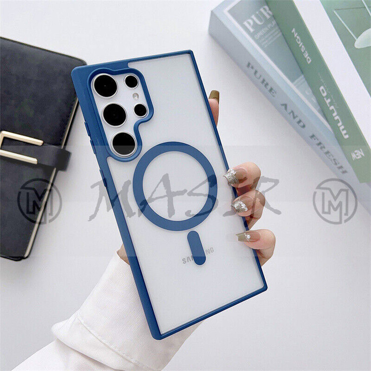 کاور مسیر مدل Silicone Magnetic Magsafe مناسب برای گوشی موبایل سامسونگ Galaxy S23 Ultra