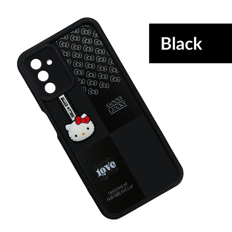 کاور موفی مدل Silicone Puffer Hello Kitty Strap مناسب برای گوشی موبایل سامسونگ Galaxy A25 به همراه بند