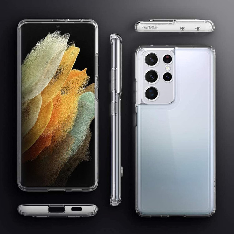 کاور اسپارتان مدل Airbag Space Strap مناسب برای گوشی موبایل سامسونگ Galaxy S21 Ultra به همراه بند آویز