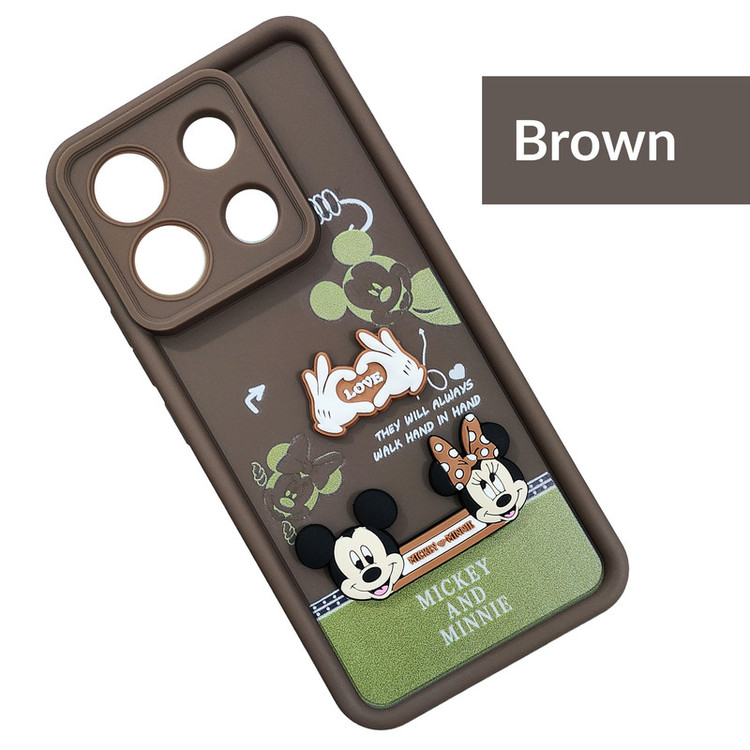 کاور موفی مدل Silicone Puffer Minni Mouse Strap مناسب برای گوشی موبایل شیائومی Redmi Note 13 Pro 4G / Poco M6 Pro 4G به همراه بند