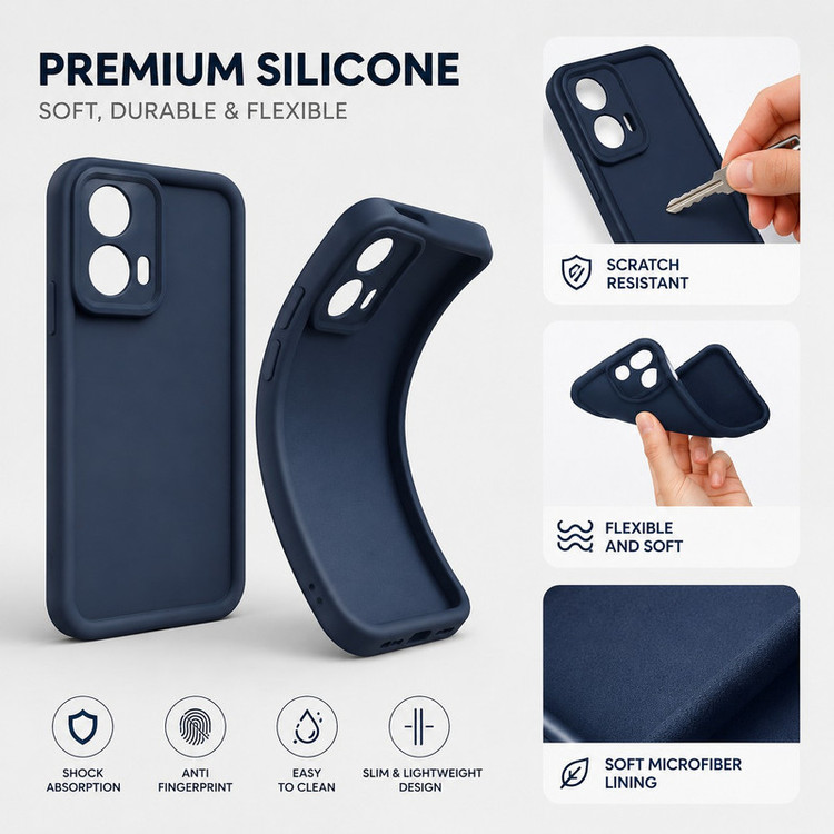 کاور گاردتک اساک مدل Silicone Puffer مناسب برای گوشی موبایل موتورولا Moto E15