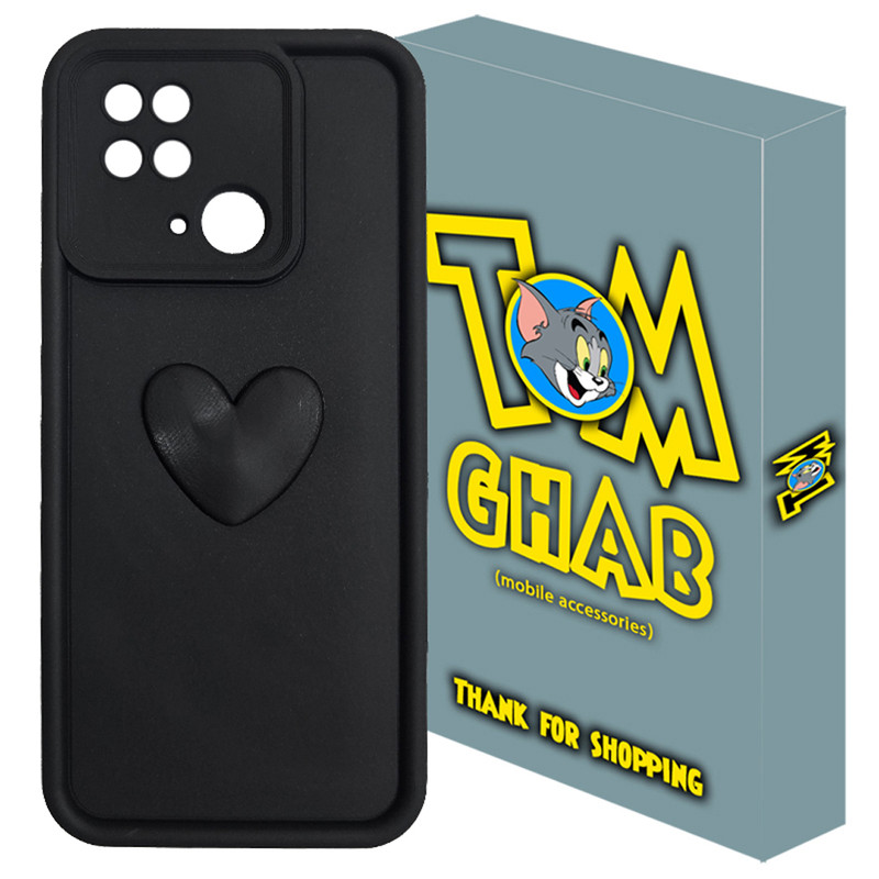کاور تام قاب مدل سولید1 Heart مناسب برای گوشی موبایل شیائومی Redmi 10C / Poco C40