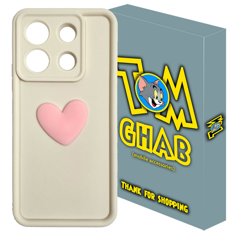 کاور تام قاب مدل سولید1 Heart مناسب برای گوشی موبایل شیائومی Poco X6 Pro / Redmi K70E